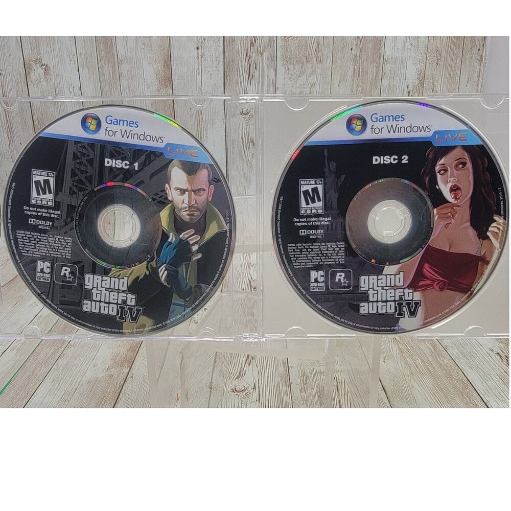 Grand Theft Auto IV PC Game 2 Disc Only